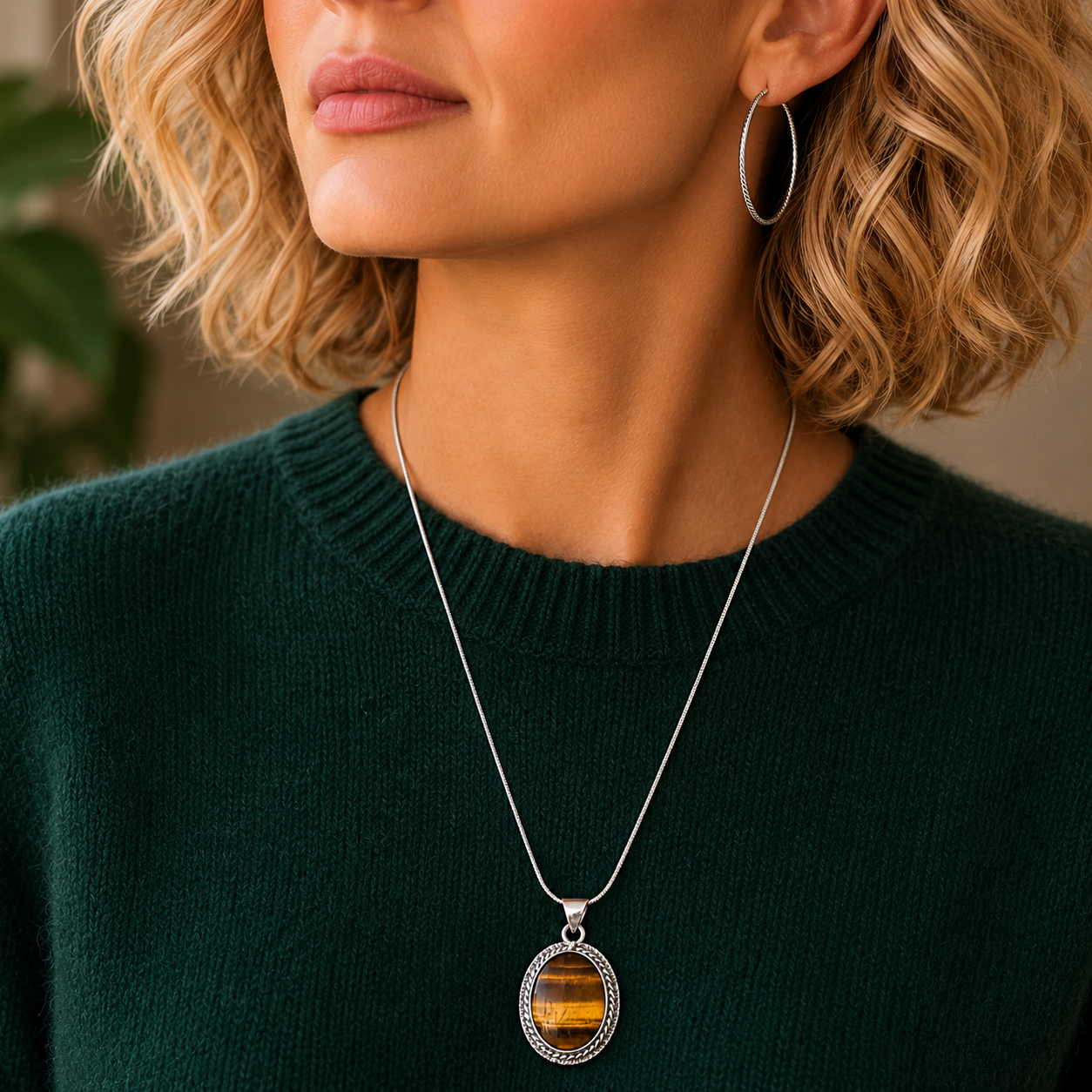 "Eye of the Tigress" Tiger's Eye Pendant