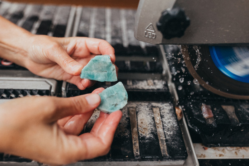 "Majestic Glacial Flour" Amazonite Pendant