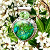 "Wild and Free" Chrysocolla and Peridot Pendant