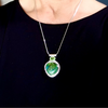 "Wild and Free" Chrysocolla and Peridot Pendant