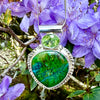 "Wild and Free" Chrysocolla and Peridot Pendant