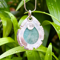 "Majestic Glacial Flour" Amazonite Pendant
