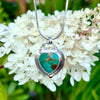"Heart of Gold" Turquoise Pendant