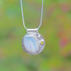 "Peaceful Presence" Blue Lace Agate Pendant