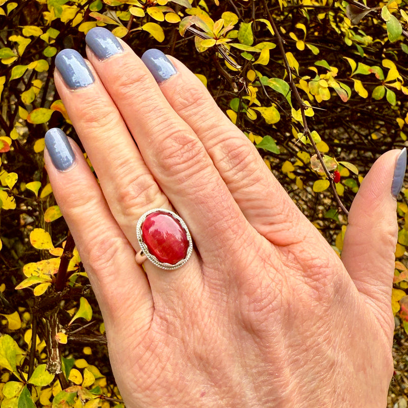 "Queen of Hearts" Chrysoberyl (cat's eye) Ring (Size 4.5)