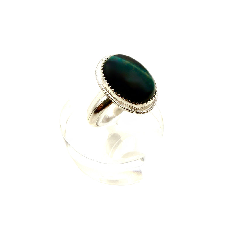"Green Goddess" Chrysoberyl (cat's eye) Ring (Size 6.5)