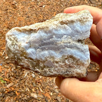 "Peaceful Presence" Blue Lace Agate Pendant