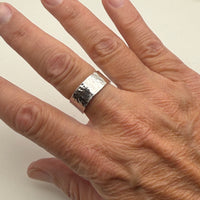 Hammered Sterling Silver Ring -- made to order in your size