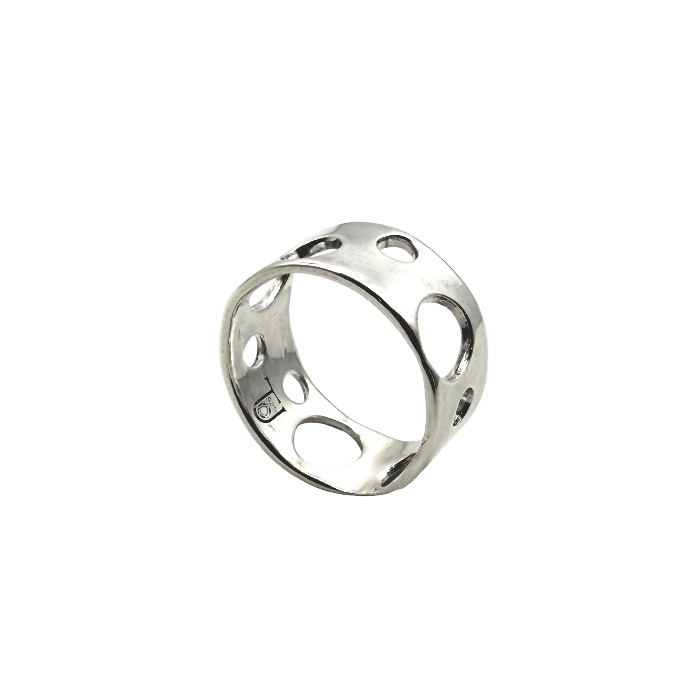 "Ace in the Hole" Sterling Silver Ring -- made to order in your size